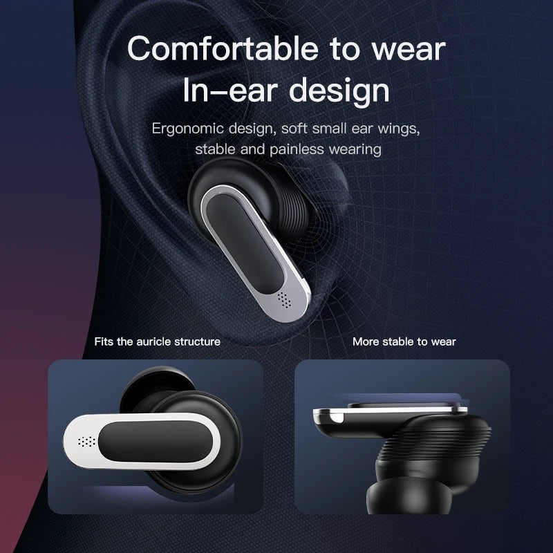 atongm Aktif Gürültü Önleyici Akıllı Kulaklıklar Pro 2 TWS LED Dokunmatik Ekranlı Kablosuz Bluetooth Kulaklık