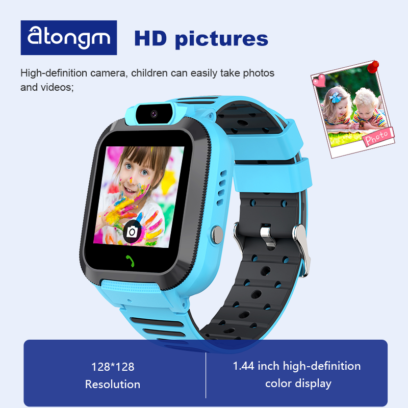 atongm Children Smart Watch 2G Voice Call LBS Tracker Location Sim Card Camera Waterproof IP67