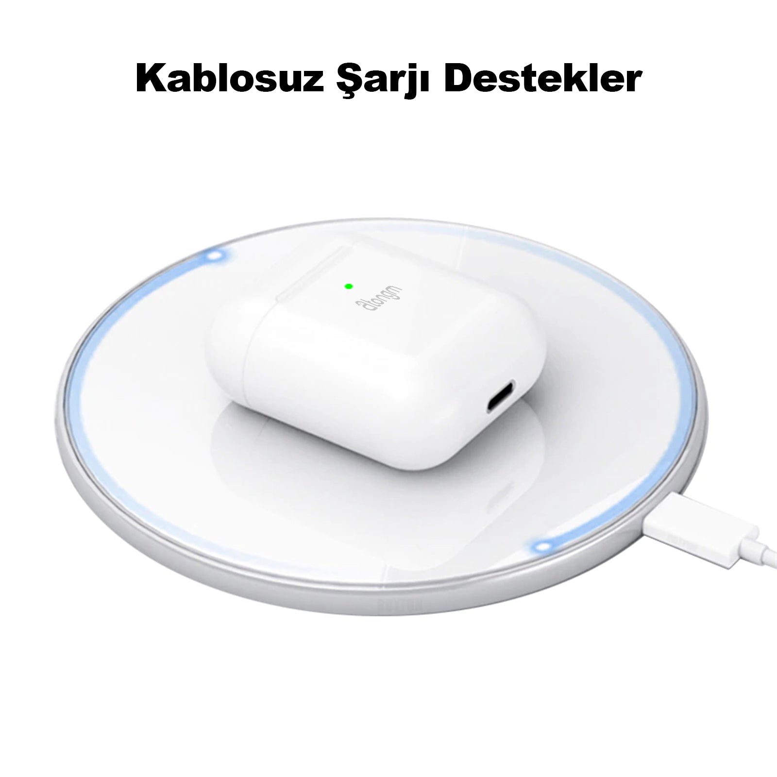 سماعات بلوتوث لاسلكية من اتونج ام اير 9 برو ايه ان سي لخفض الضوضاء النشط ، شحن لاسلكي متوافق مع IOS / Android