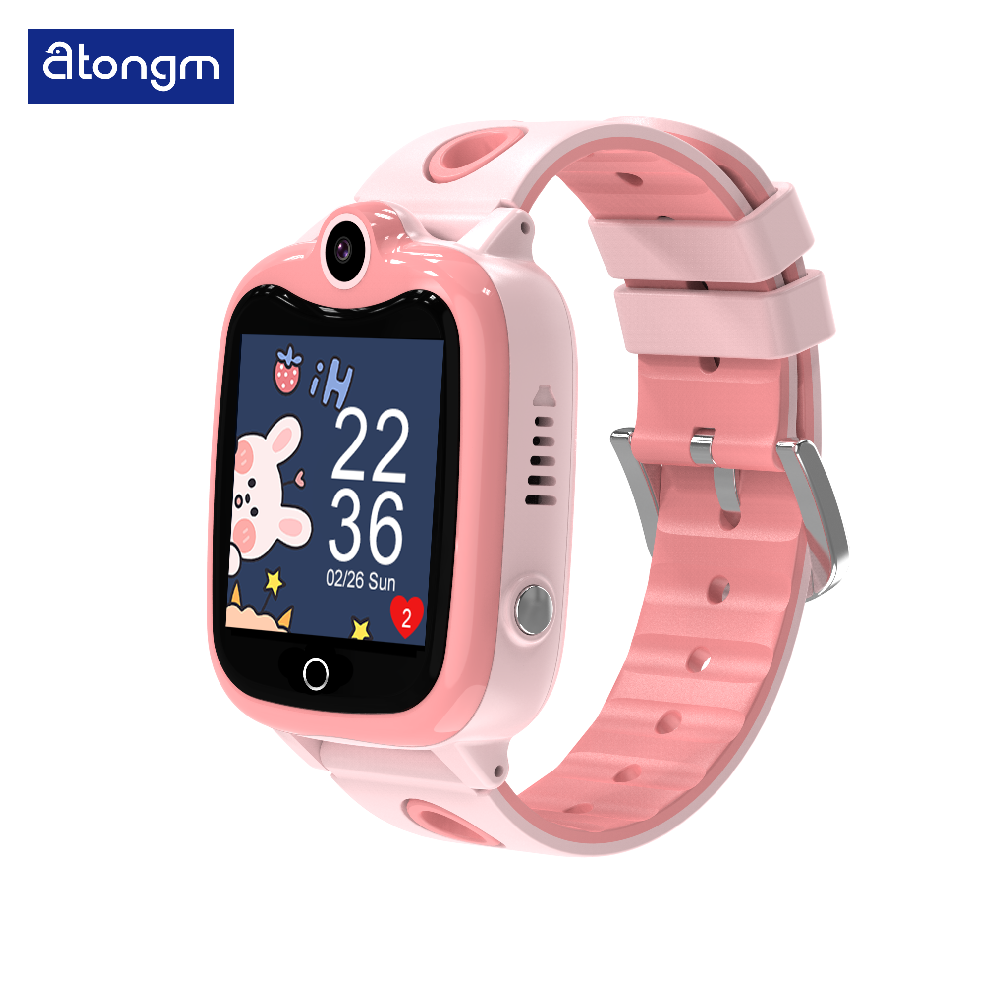 atongm Children Smart Watch 4G Video Call LBS Tracker Location Sim Card Camera IP67 Waterproof