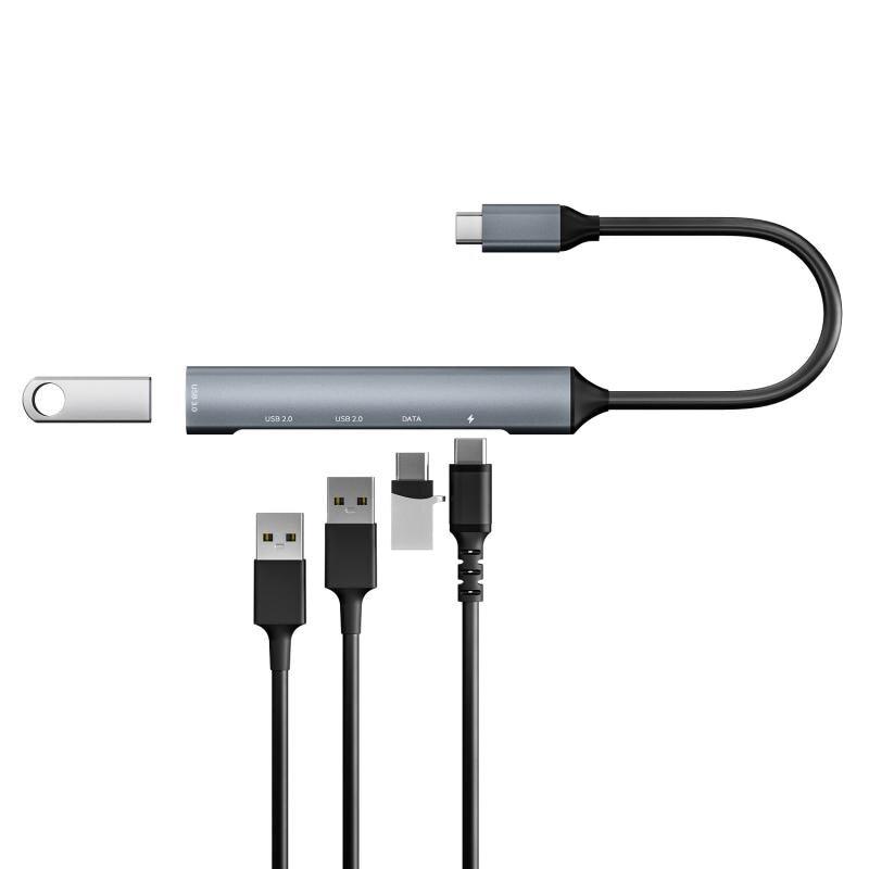 atongm Usb 2.0 Adaptör Tip C - Macbook Tip-c Hub Ayırıcı için uyumlu Usb Hub Usb Birkaç Bağlantı Noktası Tip C Hub Usb-c Hub 4'ü 1 Arada - atongm Turkiye
