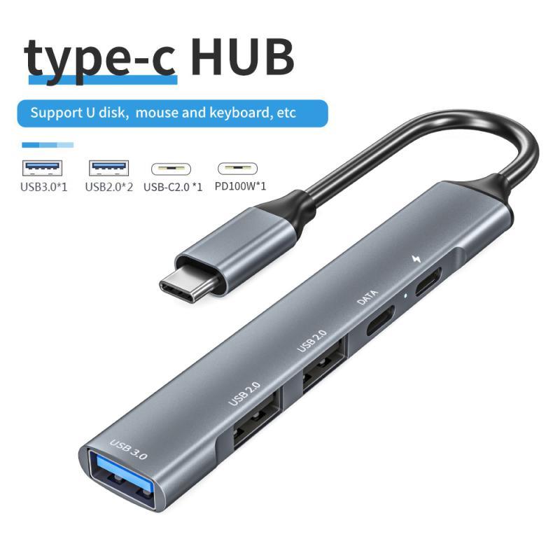 atongm Usb 2.0 Adaptör Tip C - Macbook Tip-c Hub Ayırıcı için uyumlu Usb Hub Usb Birkaç Bağlantı Noktası Tip C Hub Usb-c Hub 4'ü 1 Arada - atongm Turkiye