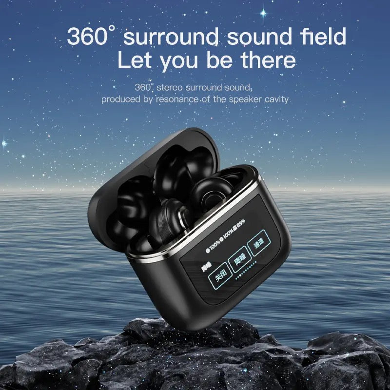 atongm Aktiv səs-küyü ləğv edən Ağıllı Qulaqlıqlar Pro 2 TWS LED Sensorlu Ekranlı Simsiz Bluetooth Qulaqlıq 