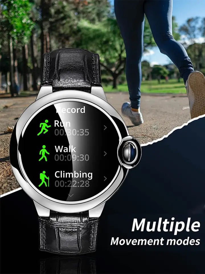 atongm AW28 smart watch Bluetooth zəngi, mavi şar yüksək səviyyəli biznes versiyası 