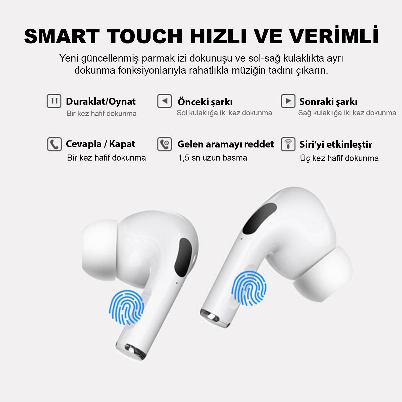 atongm Air 9 Pro ANC Aktif Gürültü Azaltma Kablosuz Bluetooth Kulaklık, Kablosuz Şarj o Uyumlu IOS/Android 