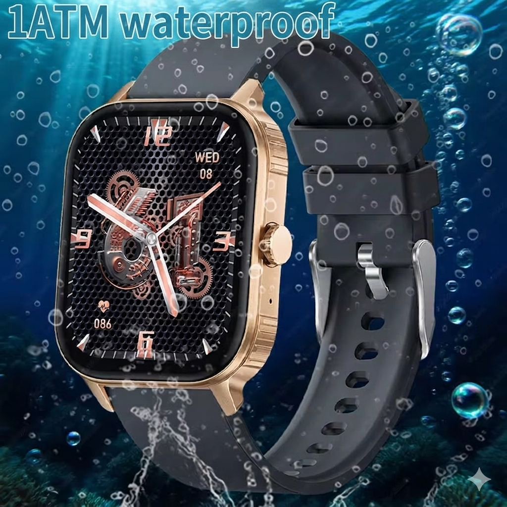 atongm mate14 AMOLED Smart Watch 30 days working Sports Fitness Tracker health monitoring 1ATM Waterproof For Android and iOS