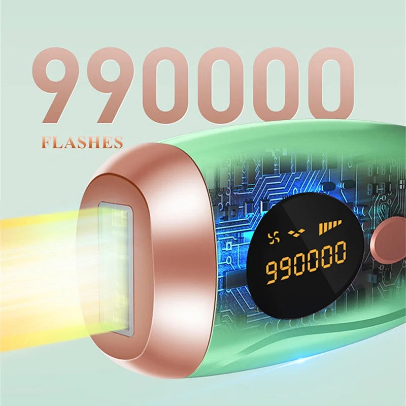 Lazer epilyasiya aparatı 990000 flash daimi epilyasiya aparatı kişi və qadınlar üçün 