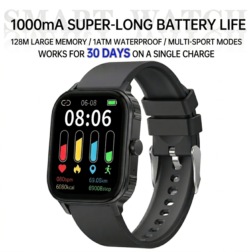 atongm mate14 AMOLED Smart Watch 30 days working Sports Fitness Tracker health monitoring 1ATM Waterproof For Android and iOS