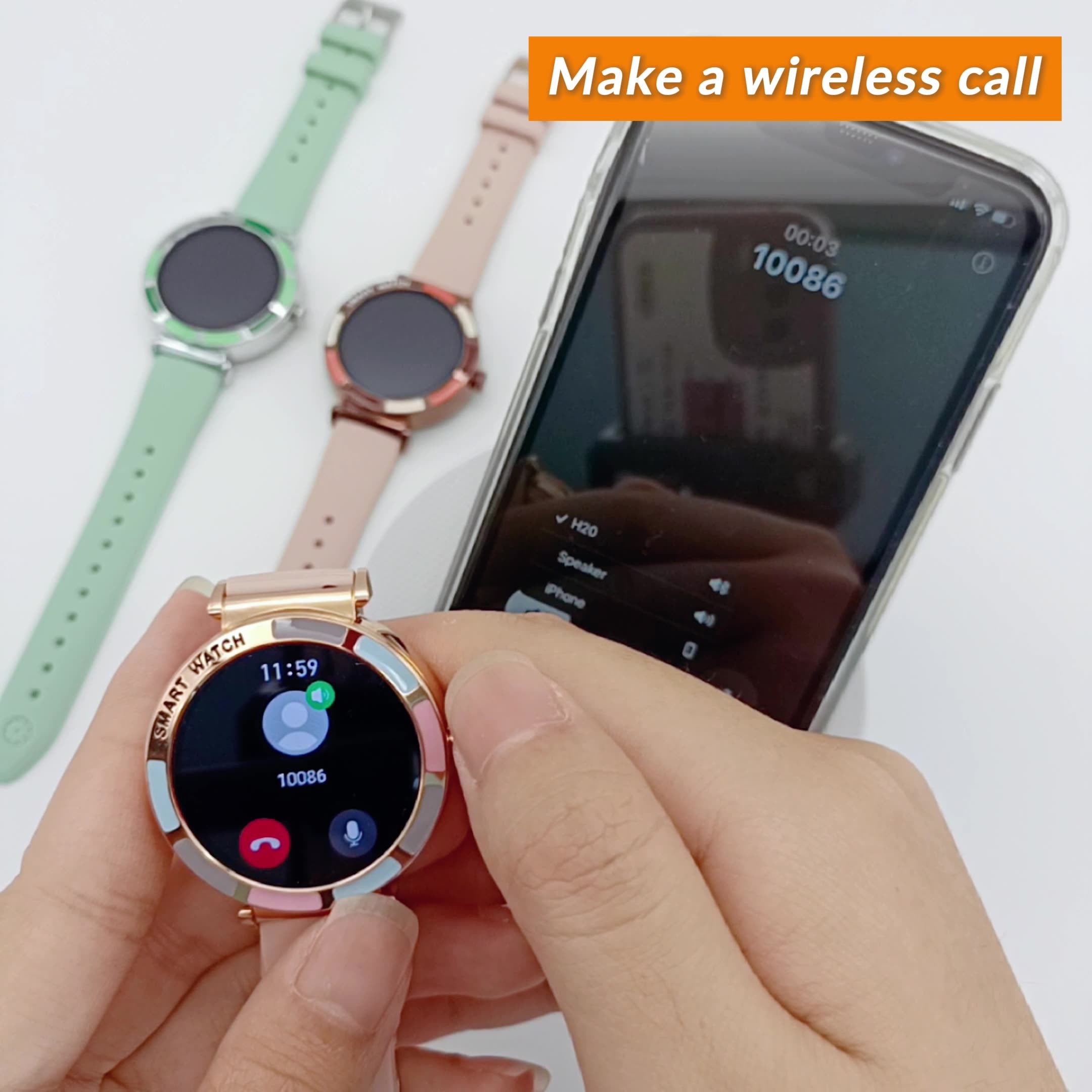 atongm Color Fashion Smart Watch Women Multidimensional Health Management Heart Rate Monitoring