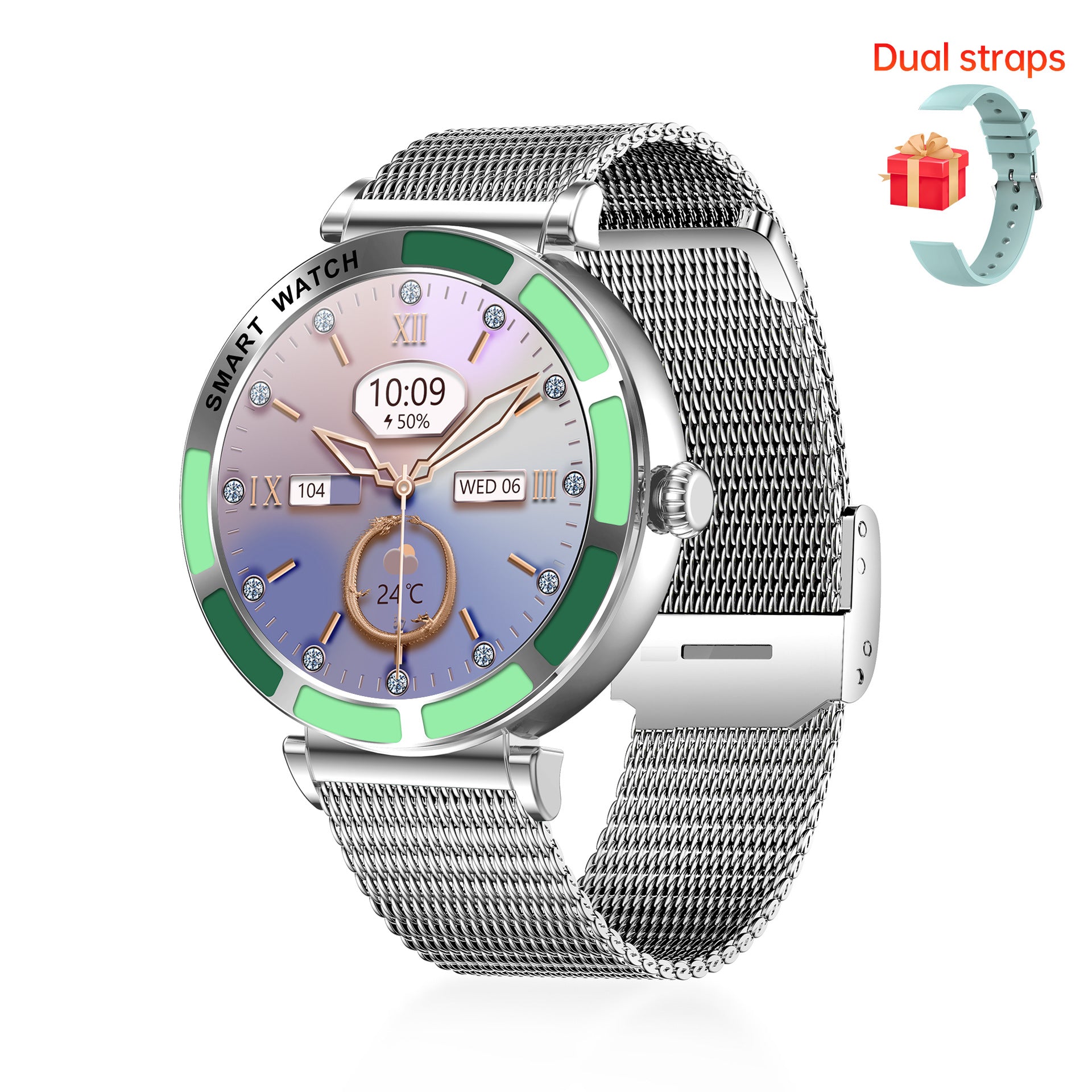 atongm Color Fashion Smart Watch Women Multidimensional Health Management Heart Rate Monitoring