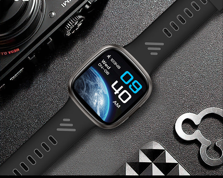 atongm Mate 17 Smart Watch AMOLED Flashlight Outdoor Health Monitor  Protection Currency Purple Light Lamp Waterproof