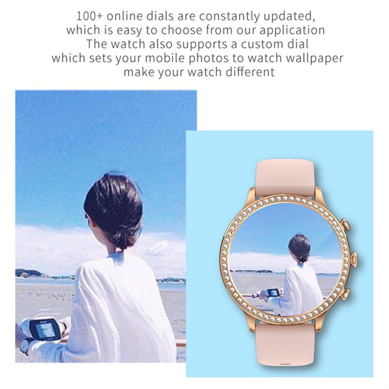 atongm I70 kadın moda müzik çağrı akıllı saat Stepmeter kalp hızı kan basıncı izleme çok spor