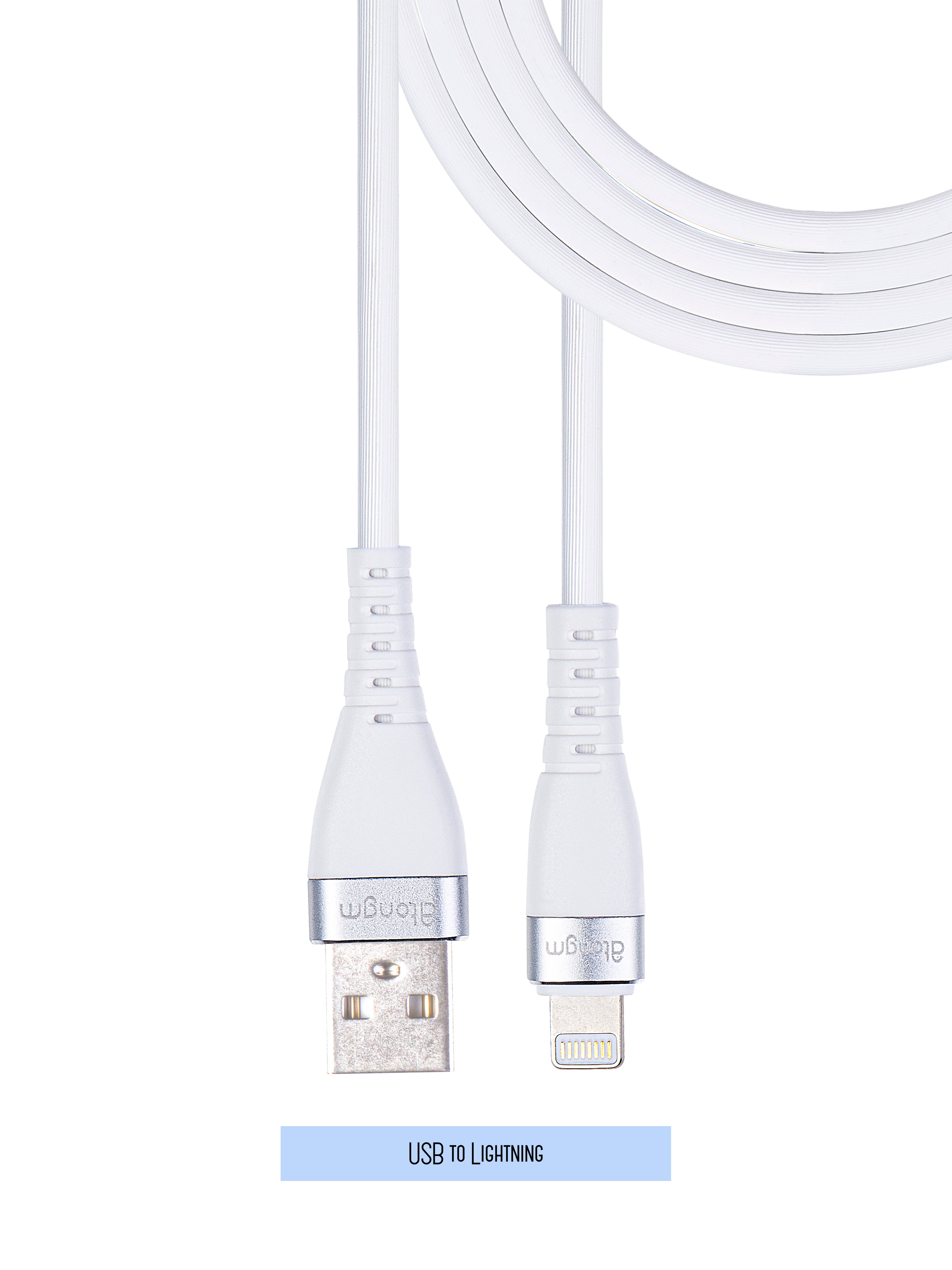 atongm 3A/60W USB to Lightning Charging and Data Kabel (1.2 Metr) Lisenziyalı Apple üçün