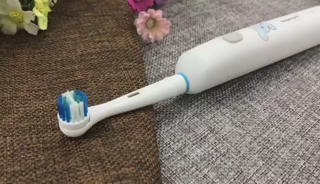 Supecare Elektrikli Diş Fırçası Çocuklar için 1 Yedek Fırça Kafası USB Şarj Edilebilir Çocuk Dönen Titreşim Diş Temizleme