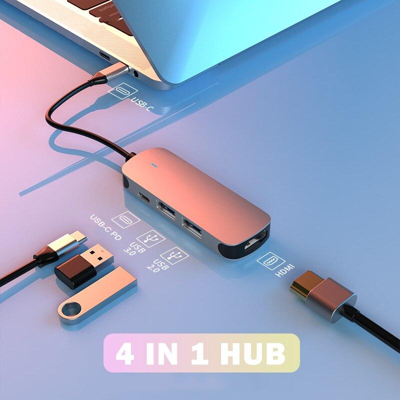 atongm USB C HUB tipi C HDMI uyumlu Dock istasyonu USB HUB kablosuz şarj cihazı USB 3.0 HUB için MacBook Pro hava Laptop PC aksesuarları - atongm Turkiye