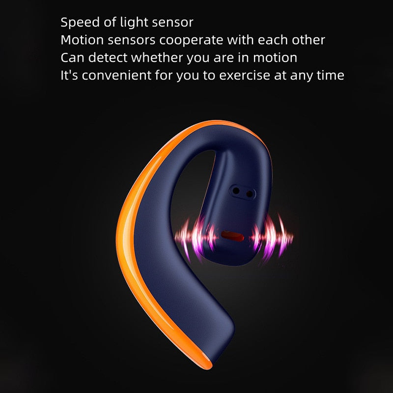 atongm Kemik İletim Kablosuz Kulaklıklar Müzik Spor Kulaklık Mic ile Bluetooth HIFI Stereo Kulaklık