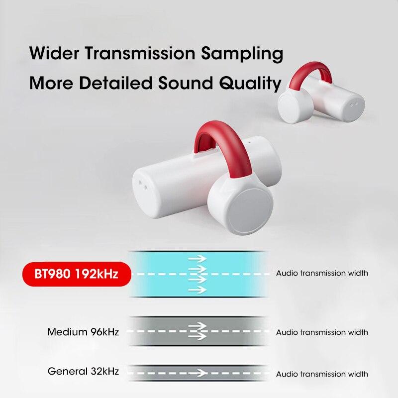 atongm YENİ Kemik İletimli Kulaklıklar Tws Kulaklık Kablosuz Bluetooth 5.2 Kulaklık Yüzme Sporları Mic ile Suya Dayanıklı Kulak Kancası Hifi Stereo - atongm Turkiye